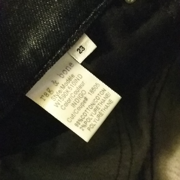 Rag & Bone Dre Slim Boyfriend Jeans Indigo - Picture 7 of 7